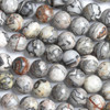 Cherry Tree Beads Black Picture Jasper 10mm Round Beads - 15 inch strand  Cherry Tree Beads Black Picture Jasper 10mm Round Beads - 15 inch strand