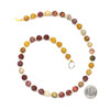 Mookaite 8mm Faceted Lantern Round Beads - 15 inch strand