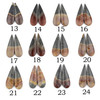 Polychrome Jasper 12x39mm Top Side Drilled Teardrop Pendant Pair - 2 pieces