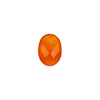 Carnelian 13x18mm Faceted Oval Cabochon - approx. 5mm thick, 1 per bag