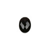 Onyx 13x18mm Faceted Oval Cabochon - approx. 5mm thick, 1 per bag