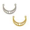 Cherry Tree Beads 304 Stainless Steel 22x30mm Moon Phases Link/Focal Piece Components - 2 per bag 