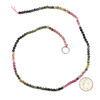 Cherry Tree Beads Multicolor Rainbow Tourmaline 3.5mm Faceted Round Beads - 15 inch strand 