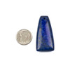 Lapis 20x40mm Top Front Drilled Tapered Rectangle Pendant - 1 per bag