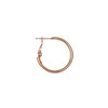 Rose Gold Plated 304 Stainless Steel 2x30mm Hoop Earrings - 4 pieces/2 pairs