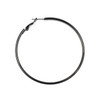 Gun Metal Plated 304 Stainless Steel 2x60mm Hoop Earrings - 4 pieces/2 pairs