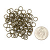 Antique Brass Colored Brass 6mm Soldered Closed Jump Rings - 20 gauge - 100 per bag