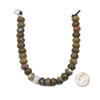 Large Hole Ocean Jasper 6x10mm Rondelle Beads with 2.5mm Drilled Hole - approx. 8 inch strand