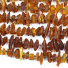 Amber approx. 12-26mm Chip Beads - 15 inch strand