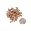 Rose Gold Plated 304 Stainless Steel 2x4mm Rondelle Beads with approximately a 1.5mm hole - 8 inch strand