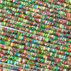 Cherry Tree Beads Dyed Fiesta Rainbow Impression Jasper 2x4mm Heishi Beads - color #06, 15 inch strand 