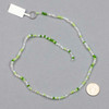 Crystal 2x3mm Green Mixed Faceted Rondelle Beads - Approx. 15 inch strand