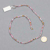 Crystal 2x3mm Pink & Amber Mixed Faceted Rondelle Beads - Approx. 15 inch strand