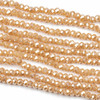 Crystal 2x3mm Opaque Butterscotch Faceted Rondelle Beads - Approx. 15.5 inch strand