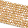 Crystal 3x4mm Opaque Butterscotch Faceted Rondelle Beads - Approx. 15.5 inch strand