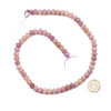 Kunzite 6-7x8-9mm Faceted Rondelle Beads - 16 inch strand