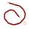 Red Agate 5x8mm Faceted Rondelle Beads - 15 inch strand