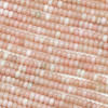 Pink Opal 3x4mm Rondelle Beads - 15 inch strand