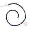 Dyed Blue Rainbow Tigereye 6mm Round Beads - 15 inch strand