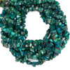 Chrysocolla approx. 4-5x8-10mm Hand Cut Faceted Nugget Beads - 15 inch strand