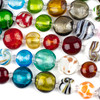 Handmade Lampwork Glass 16mm and 20mm Mixed Coin Beads