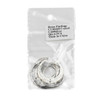 Cherry Tree Beads Coated Silver Plated Brass 27x28mm Textured Horizontal Crescent Moon Drop Components with 2 holes - 6 per bag - CL00368c 