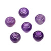 Large Hole Amethyst 8x14mm Rondelle Beads with 6mm Drilled Hole - 6 per bag