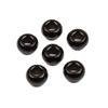 Large Hole Black Obsidian 8x14mm Rondelle Beads with 6mm Drilled Hole - 6 per bag