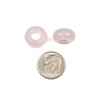 Large Hole Rose Quartz 8x14mm Rondelle Beads with 6mm Drilled Hole - 6 per bag