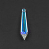 Clear Glass Crystal Point 14x63mm Prism Suncatcher Hanging Pendant with an AB finish - 1 piece