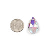 Clear Glass Crystal Teardrop 13x22mm Prism Suncatcher Hanging Pendant with an AB finish - 1 piece