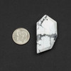 20x40mm Top Front Drilled Faceted Free Form Pendant - 1 per bag