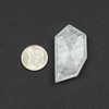 Cherry Tree Beads Clear Quartz approx. 20x40mm Top Front Drilled Faceted Free Form Pendant - 1 per bag 