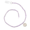 Lavender Quartz 4-4.5mm Faceted Round Beads - 15 inch strand