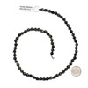 Golden Sheen Obsidian 6mm Simple Faceted Star Cut Beads - 15 inch strand