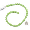 Glow-in-the-Dark Glass Round Beads - 10mm, Light Green #11, 15 inch strand