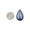 Cherry Tree Beads Kyanite approx. 16x26mm Top Front Drilled Teardrop Pendant with a Flat Back - 1 per bag 