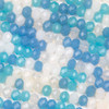 Crystal 4-5x6mm Mixed Sky Blue Faceted Rondelle Beads - Approx. 16 inch strand