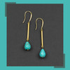 Turquoise Howlite Drop Earring Kit - #025