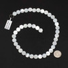 Mother of Pearl 10mm White Coin Beads - 15 inch strand