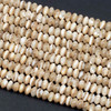 Mother of Pearl 5x8mm Tan Rondelle Beads - 15 inch strand