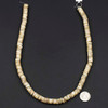 Mother of Pearl 2x8mm Tan Heishi Beads - 15 inch strand