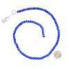 Crystal 4x6mm Royal Blue Faceted Rondelle Beads - Approx. 16 inch strand