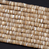 Mother of Pearl 2x6mm Tan Heishi Beads - 16 inch strand