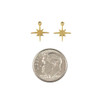 Cherry Tree Beads 304 Stainless Steel 9x10mm Tiny Star Burst Charm - 2 per bag  Cherry Tree Beads 304 Stainless Steel 9x10mm Tiny Star Burst Charm - 2 per bag