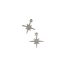Silver 304 Stainless Steel 9x10mm Tiny Star Burst Charm - 2 per bag