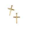 14k Gold Plated 304 Stainless Steel 12x19mm Cross Charm - 2 per bag