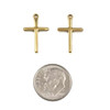 Cherry Tree Beads 304 Stainless Steel 12x19mm Cross Charms - 2 per bag 