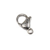 Silver 304 Stainless Steel 9x13mm Lobster Clasps -  6 per bag