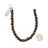 Large Hole Bronzite 8mm Faceted Lantern Beads with a 2.5mm Drilled Hole - approx. 8 inch strand
